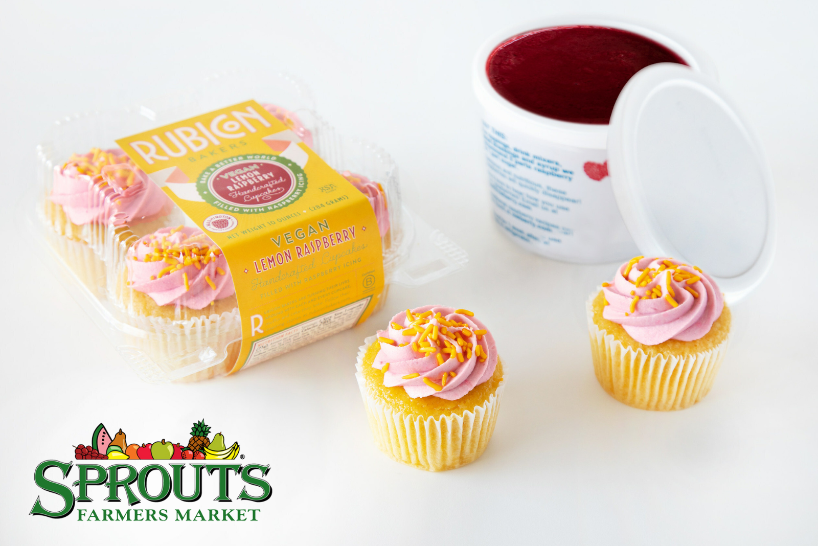 Rubicon Bakers vegan cupcakes available in Sprouts Farmers Market