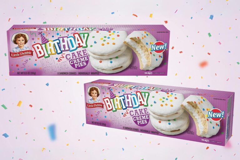 Little Debbie snack cakes birthday cake creme pie