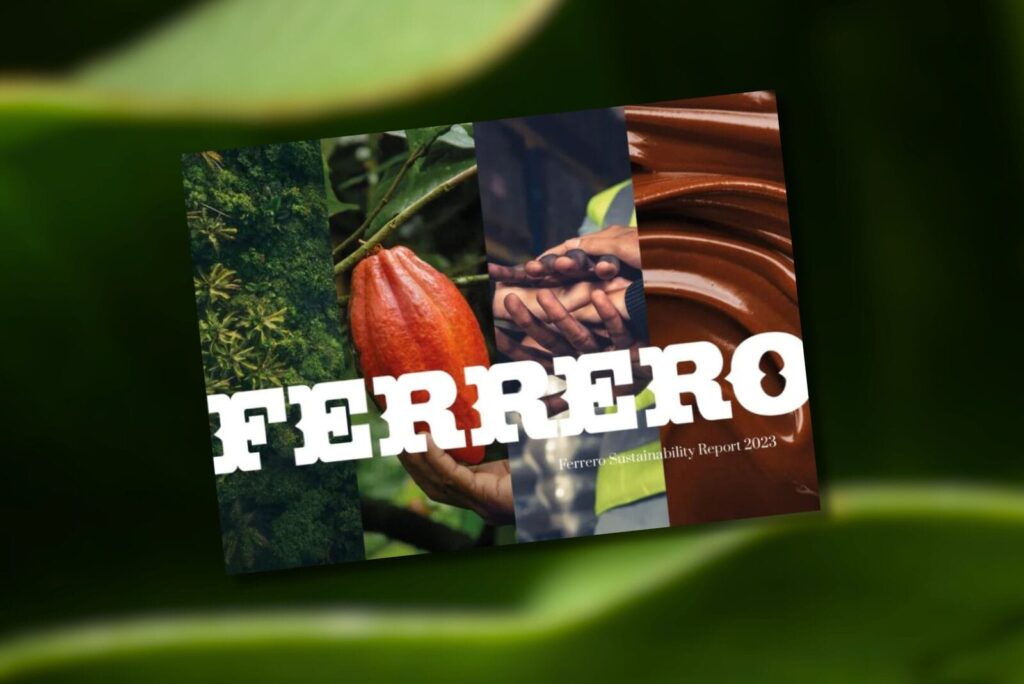 Ferrero logo across green background.