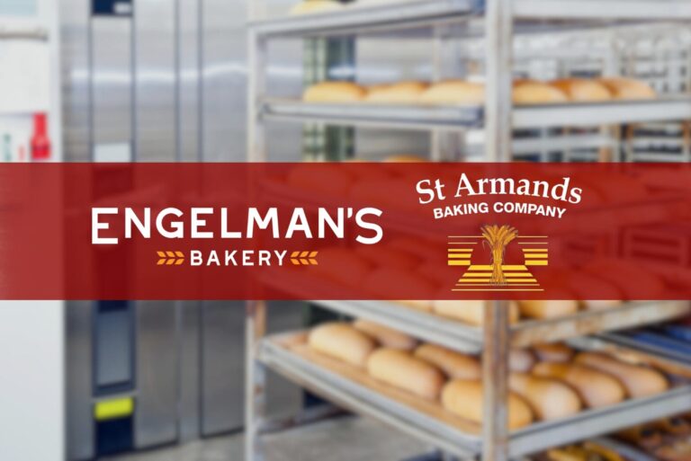 Engelman's Bakery logo next to St. Armands Baking Co. logo