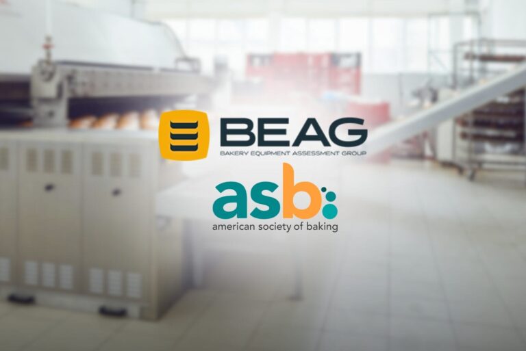 BEAG and ASB logos against bakery machinery background