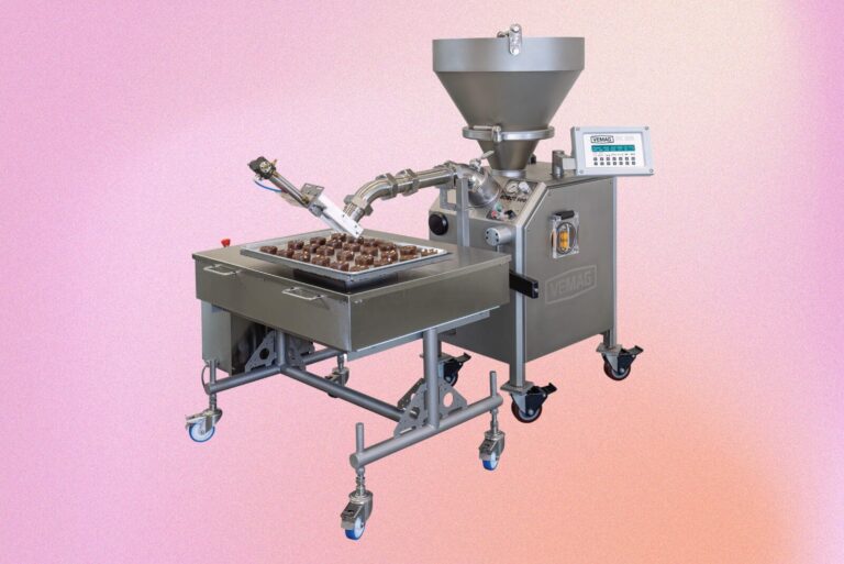 Panning table on gradient pink backgroumd.