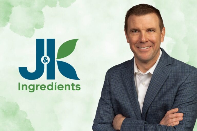 J&K Ingredients logo next to David Meggs on green background