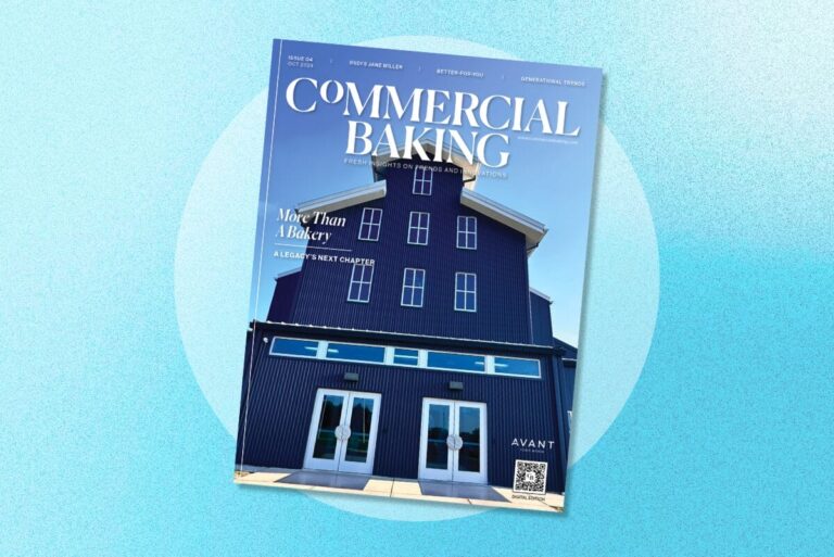 Cover of Commercial Baking October Q4 2024 issue on blue backdrop