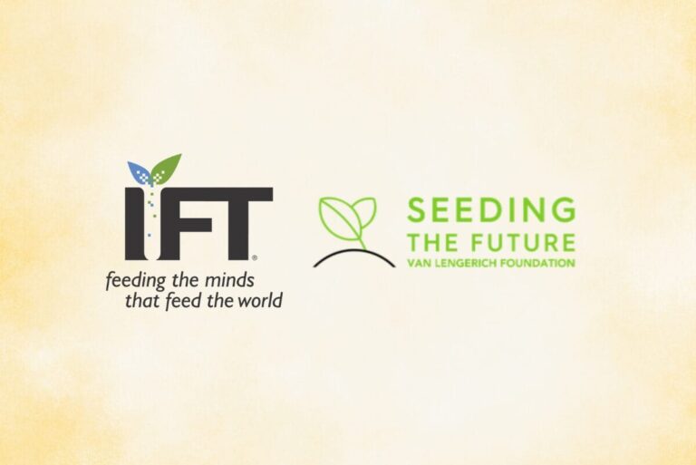 IFT and Seeding The Future Foundation logos on yellow background