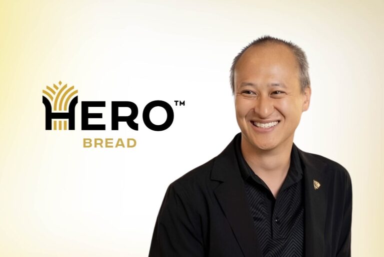 Hero Bread logo and YuChiang Cheng, CEO of Hero Bread