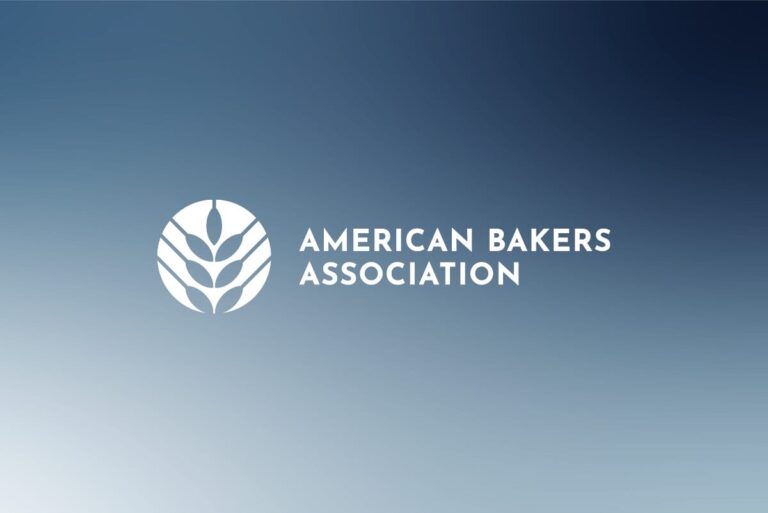 American Bakers Association logo on blue gradient background