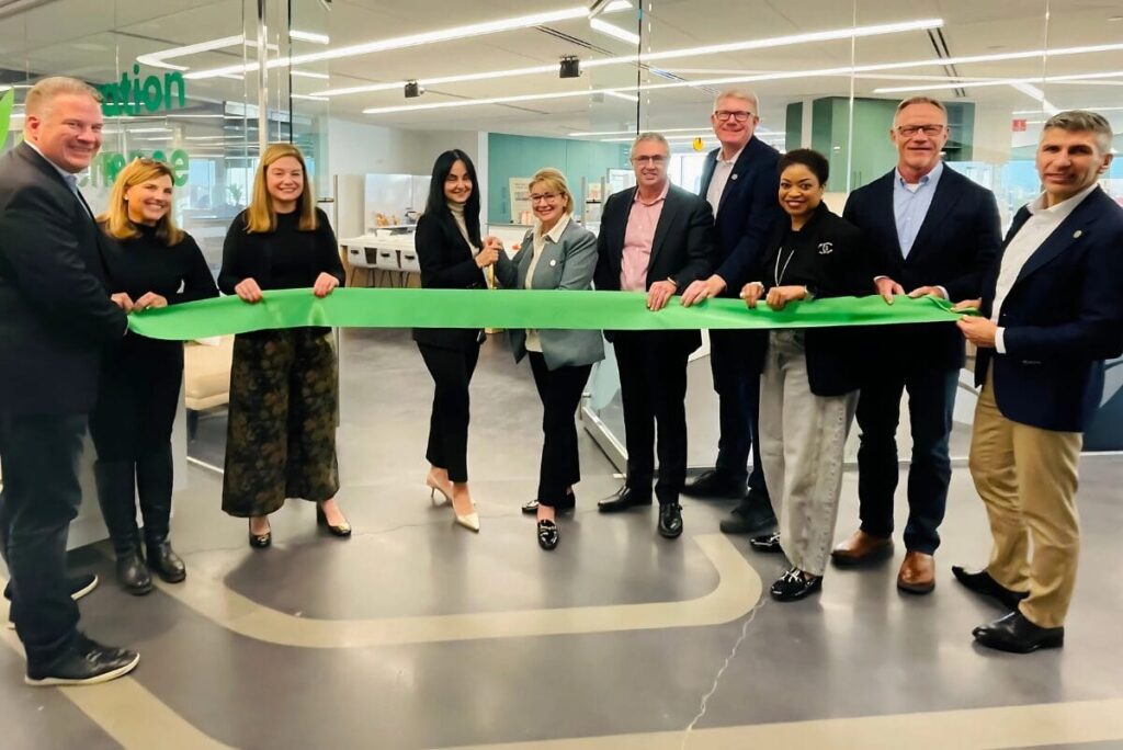 Hain Celestial's new Innovation Experience Center ribbon-cutting.