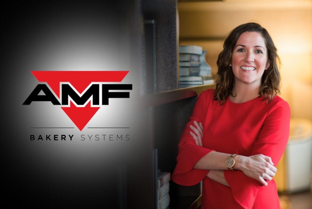 AMF Bakery Systems logo to left of Diana Boxey