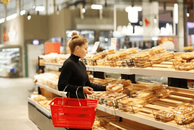 Consumers shopping for bread with trends in mind