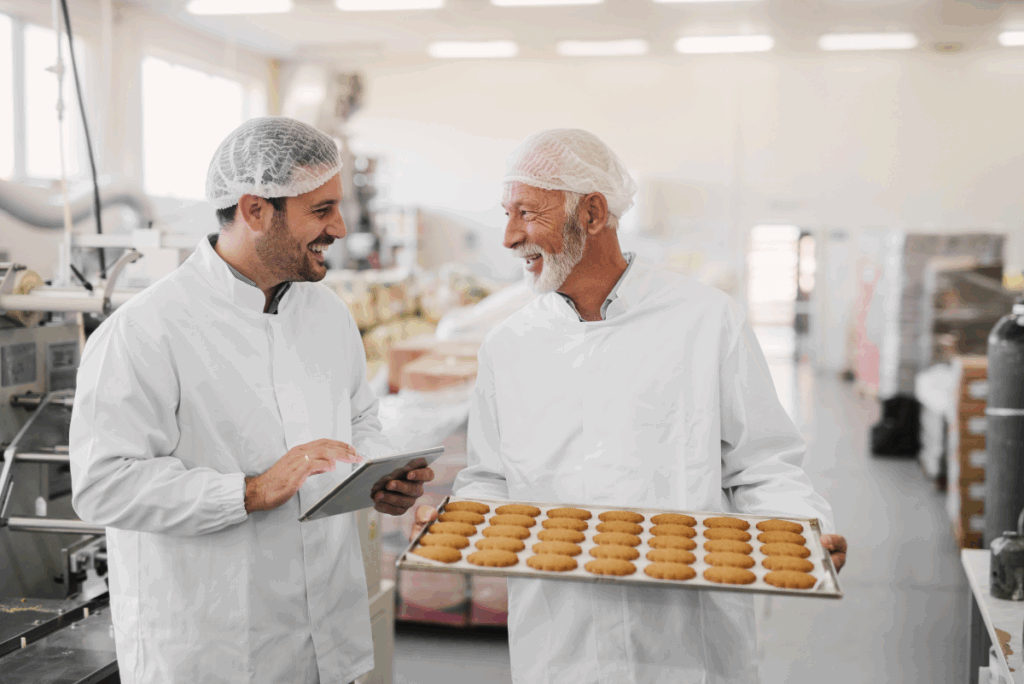 Bakers using AI in commercial bakery to aid new product development