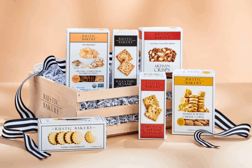 Rustic Bakery's portfolio of crackers, cookies, flatbreads and biscuits