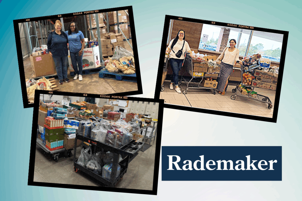 Rademaker logo and images of company's donations for National Bakery Day 2025