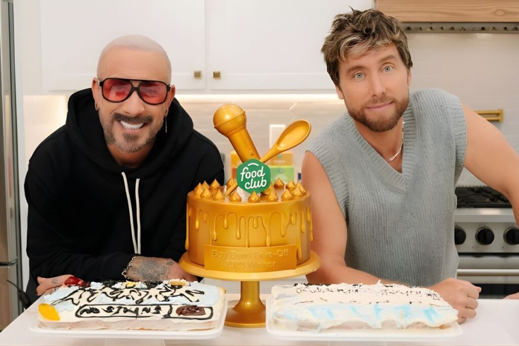 NSYNC’s Lance Bass and Backstreet Boys’ A.J. McLean in celebrity bake-off supporting Feeding America