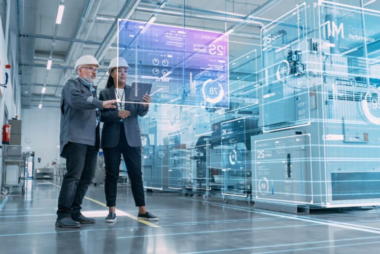 Employees looking at business models for a digitally-enabled future
