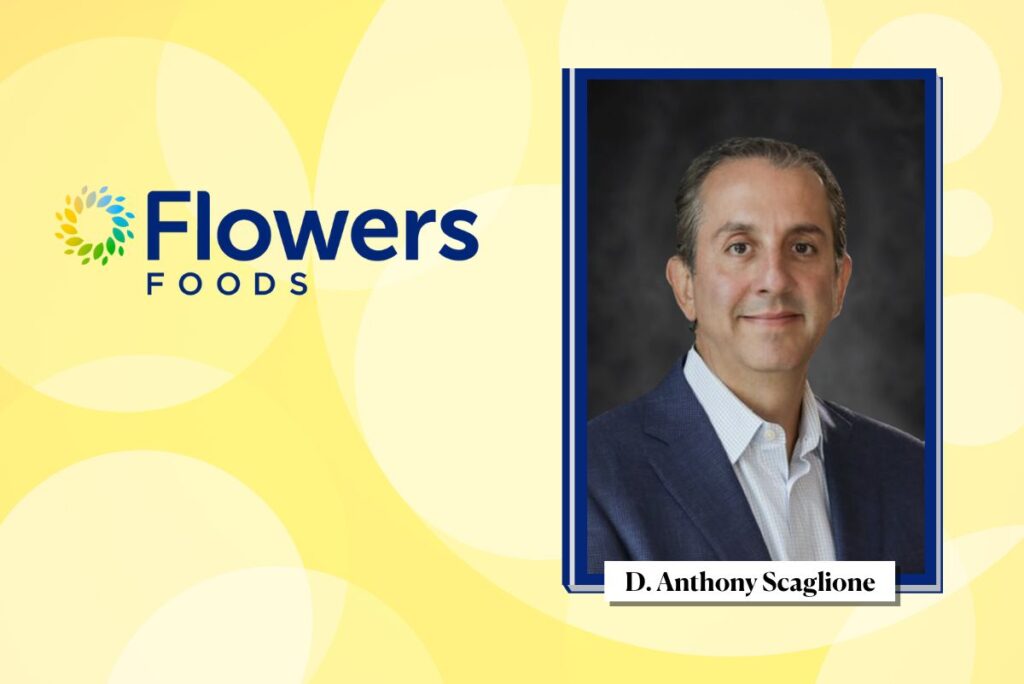 Headshot of Anthony Scaglione, future CFO announced for Flowers Foods