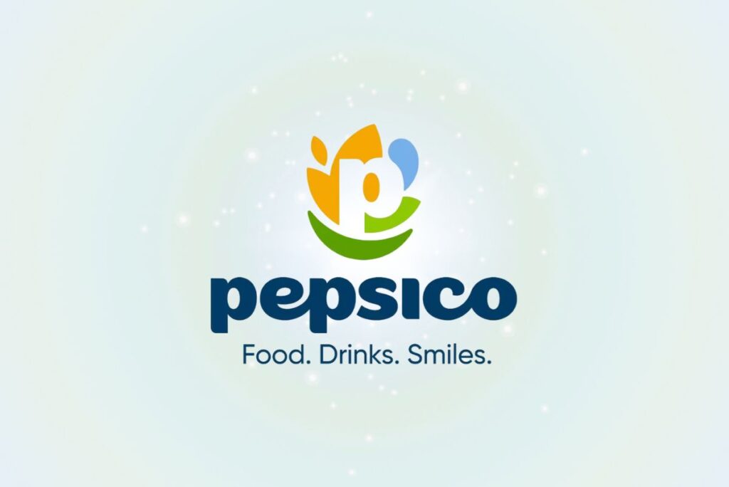 PepsiCo logo on light blue-green background