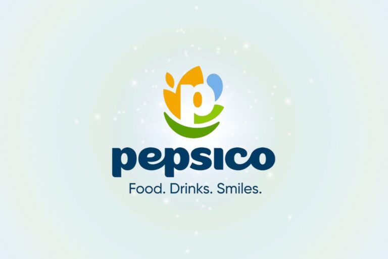 PepsiCo logo on light blue-green background