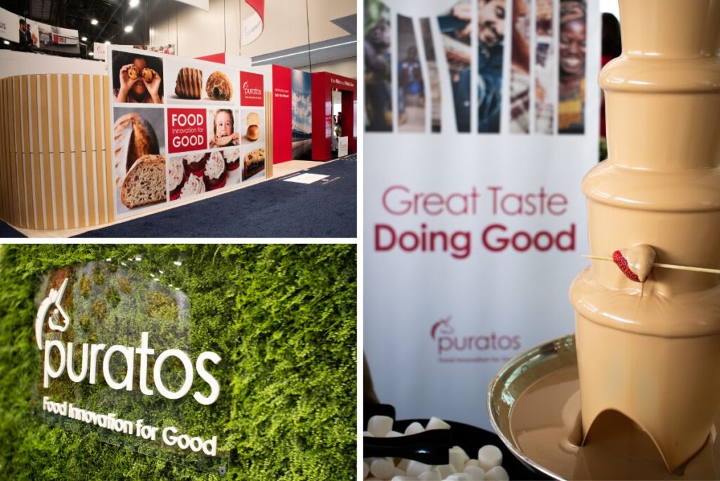 Puratos booth and networking event at IBIE 2025
