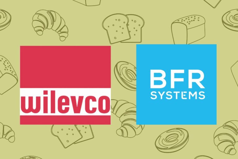 Wilevco and BFR Systrems logos over background of bread icons