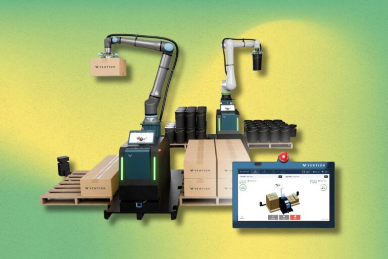 End-of-line palletizer