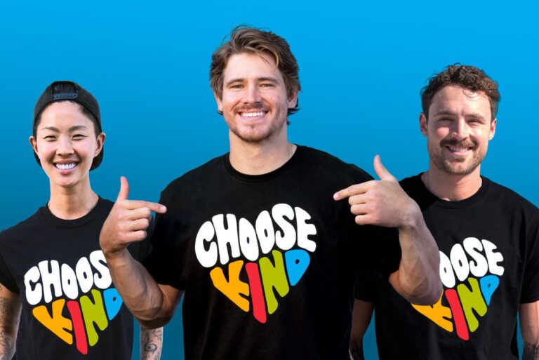 Kind Snacks newest campaign partners, Justin Herbert, Kristen Kish and Dylan Efron