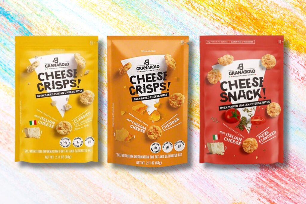 Granarolo's new high-protein cheese crisp lineup