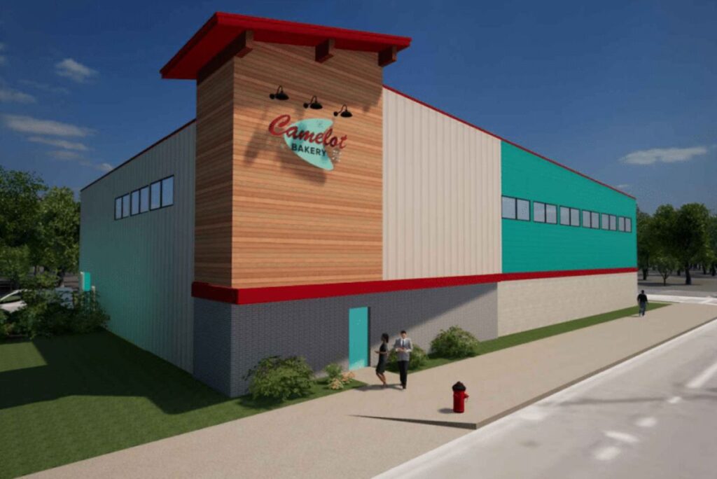Photo rendering of Camelot Bakery's expanded facility