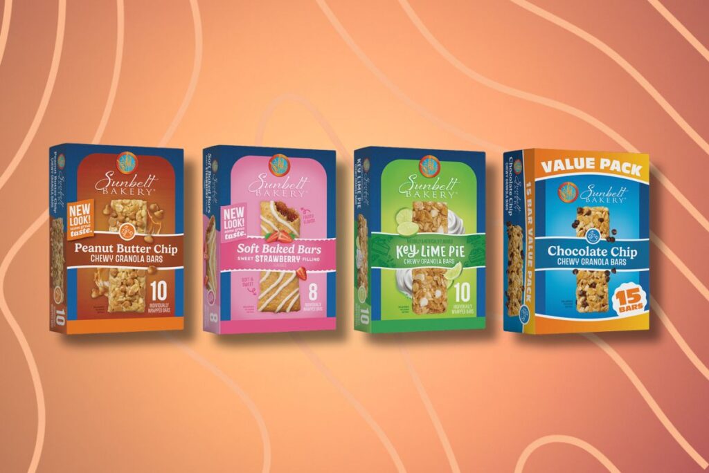 Sunbelt Bakery's new refreshed branding on background