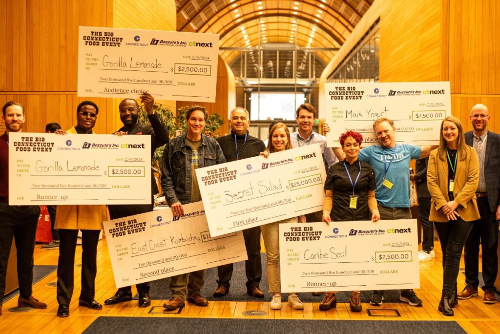 Winners of the CT Food Launchpad event, co-created by leaders at Chabaso Bakery