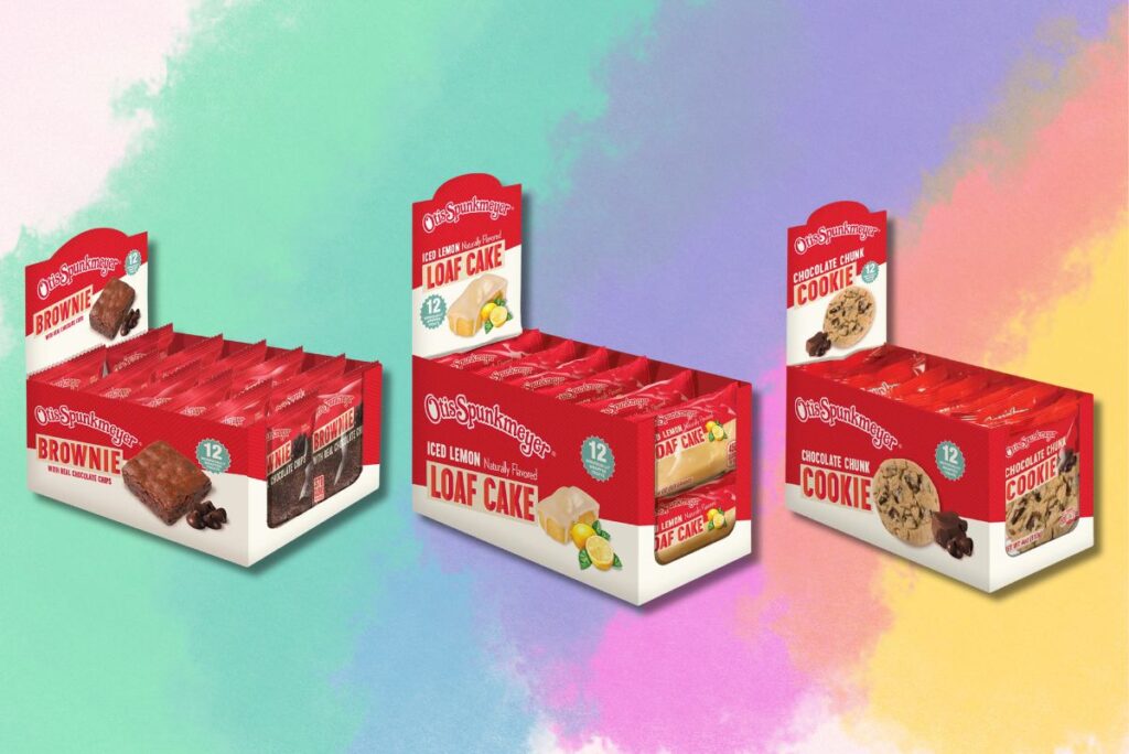 Otis Spunkmeyer caddy packs, which have removed FD&C colors