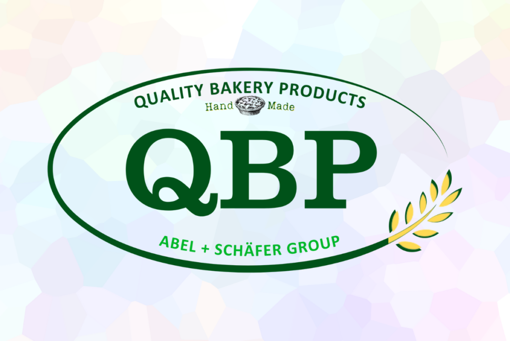 Quality Bakery Products' logo with cleaned-up portfolio background