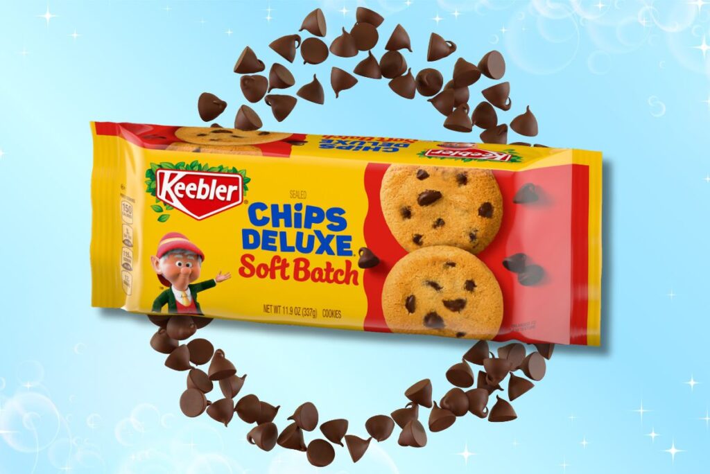 Keebler's new reformulated Chips Deluxe Soft Baked cookies with more sweetness
