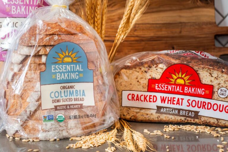 Transparent labels, packaging sweep bread aisle