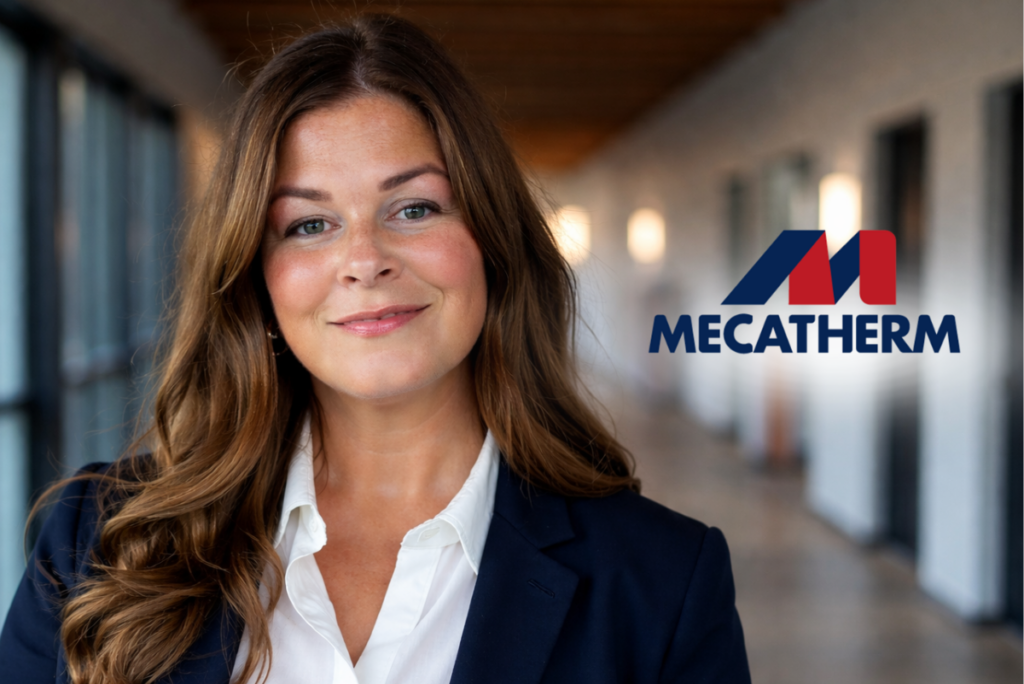 Alyson Slapkauskas and Mecatherm logo