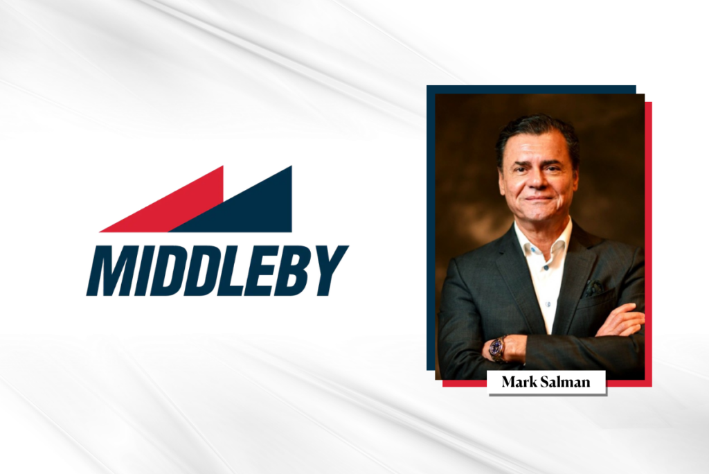 Middleby logo and Mark Salman headshot