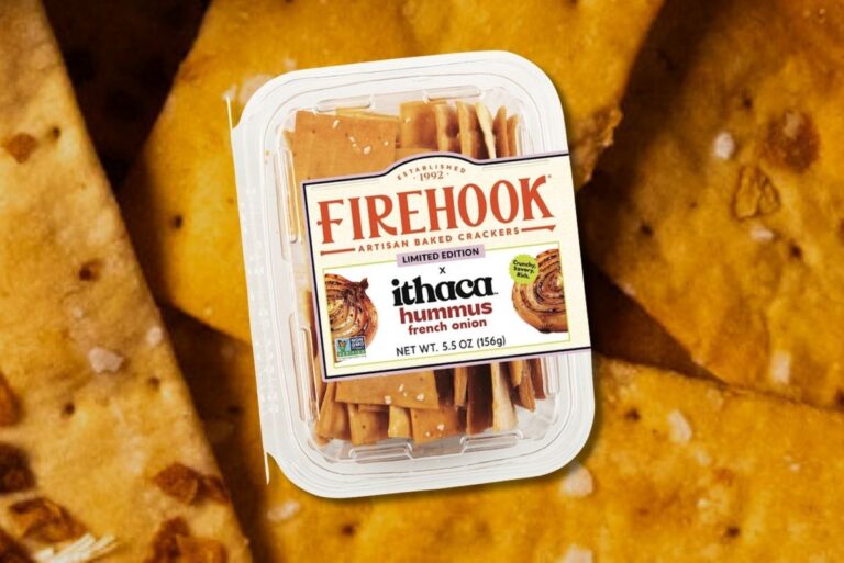 Firehook and Ithaca Hummus French Onion Crackers