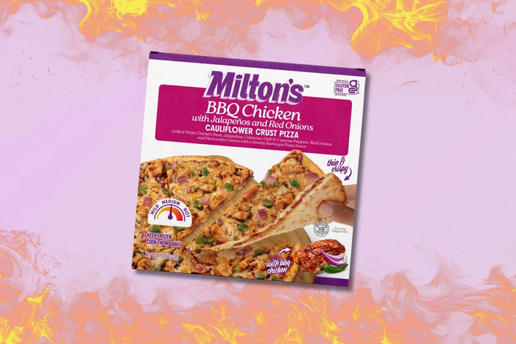 Milton's latest pizza offering which combines sweet and heat