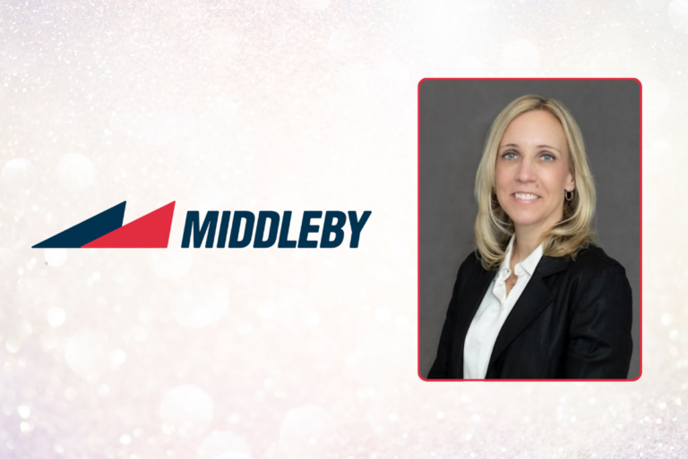 Middleby logo and headshot of CFO Brittany Cerwin