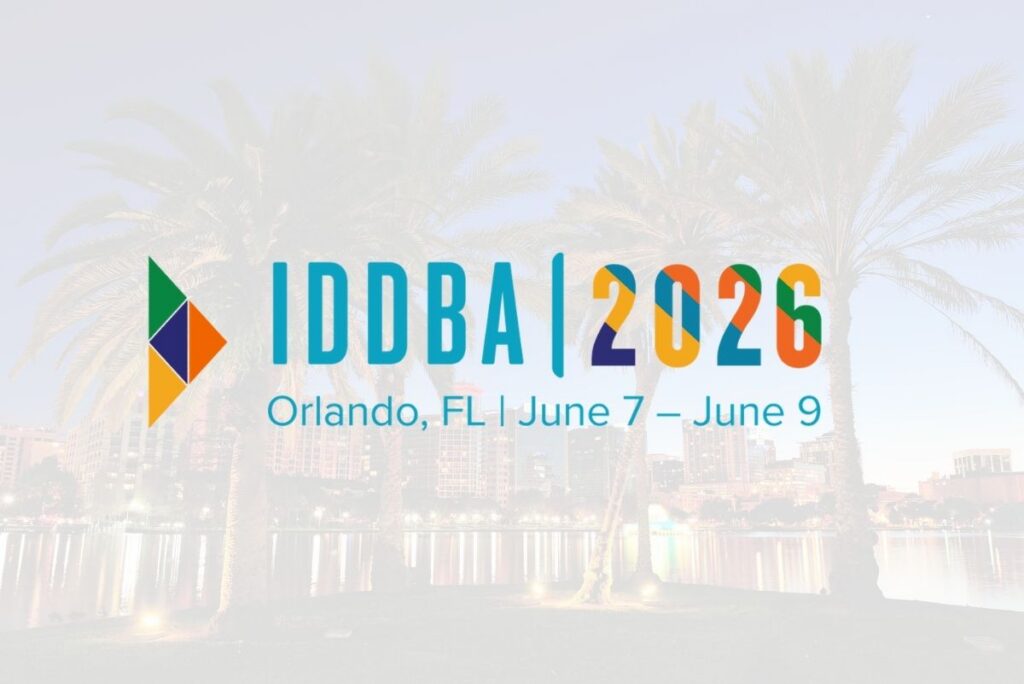 IDDBA 2026 logo with Orlando background
