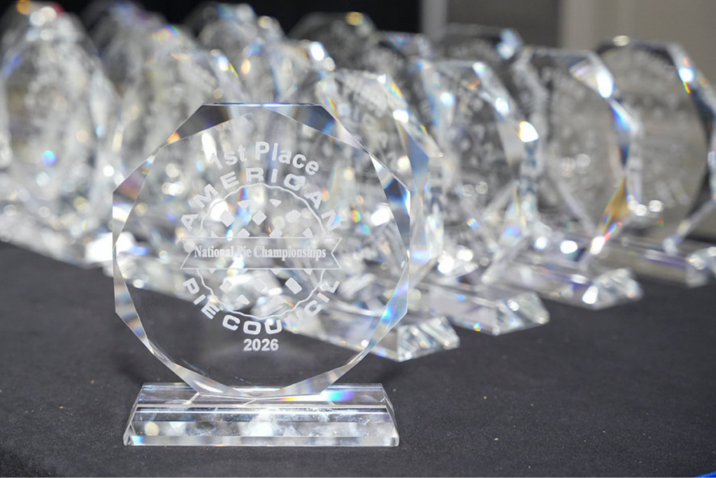 Trophies for 2026 American Pie Council National Championships