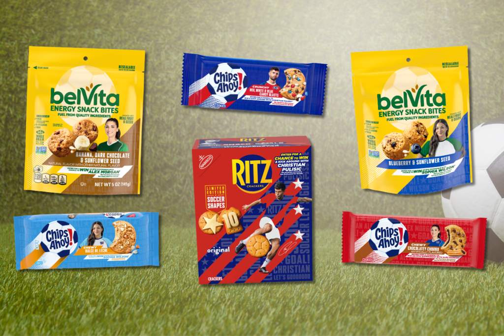 belVita, Chips Ahoy! and Ritz offerings with limited-time soccer packaging