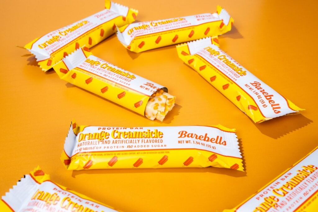 Barebells' zesty new ice cream-inspired flavor, Orange Creamsicle