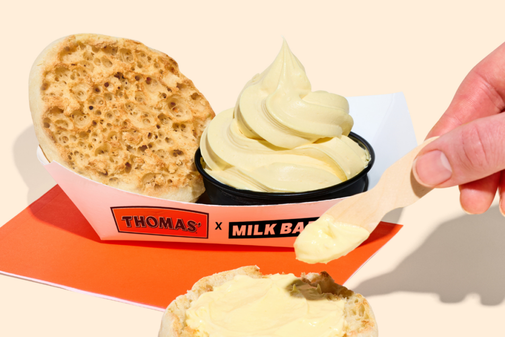 Thomas’ Crannies & Cream Combo with Milk Bar