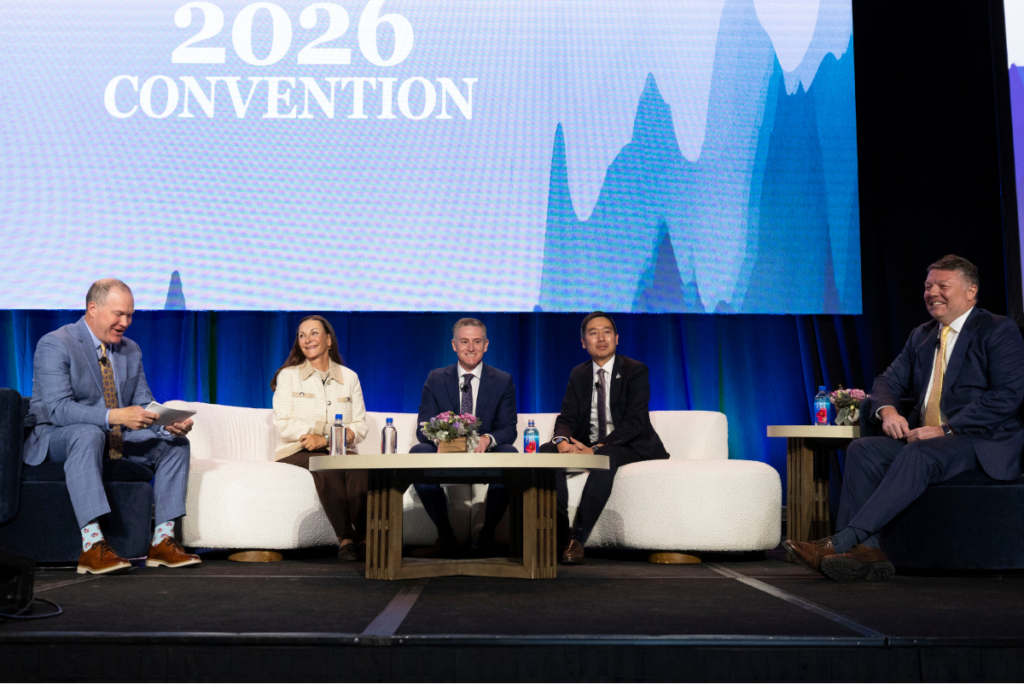(from left) Eric Dell, Paula Marshall, Brian LeComte, Tyson Yu and Bill Quigg at ABA Convention 2026