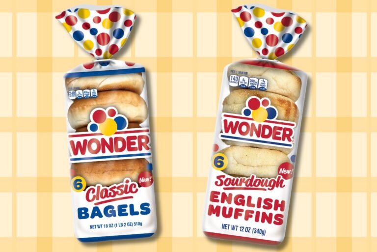 Wonder's new baked goods on background
