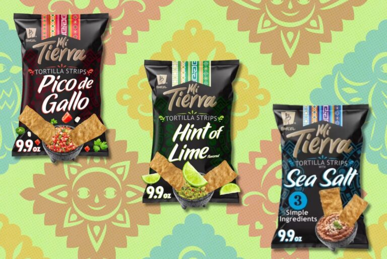 Barcel USA's new versatile tortilla strip snack on background