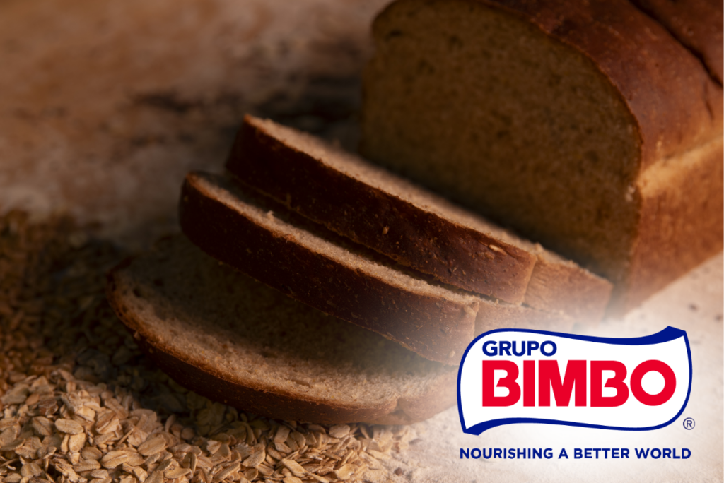 Dark sliced bread and Grupo Bimbo logo
