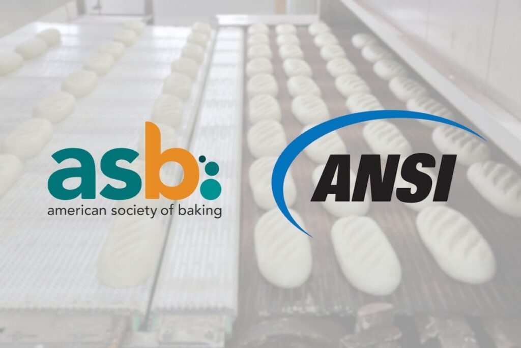 ASB and ANSI logos over baking background