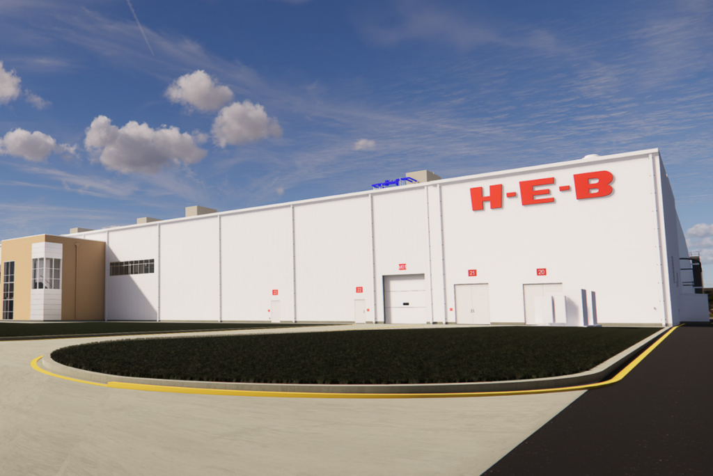 Exterior of H-E-B manufacturing facility